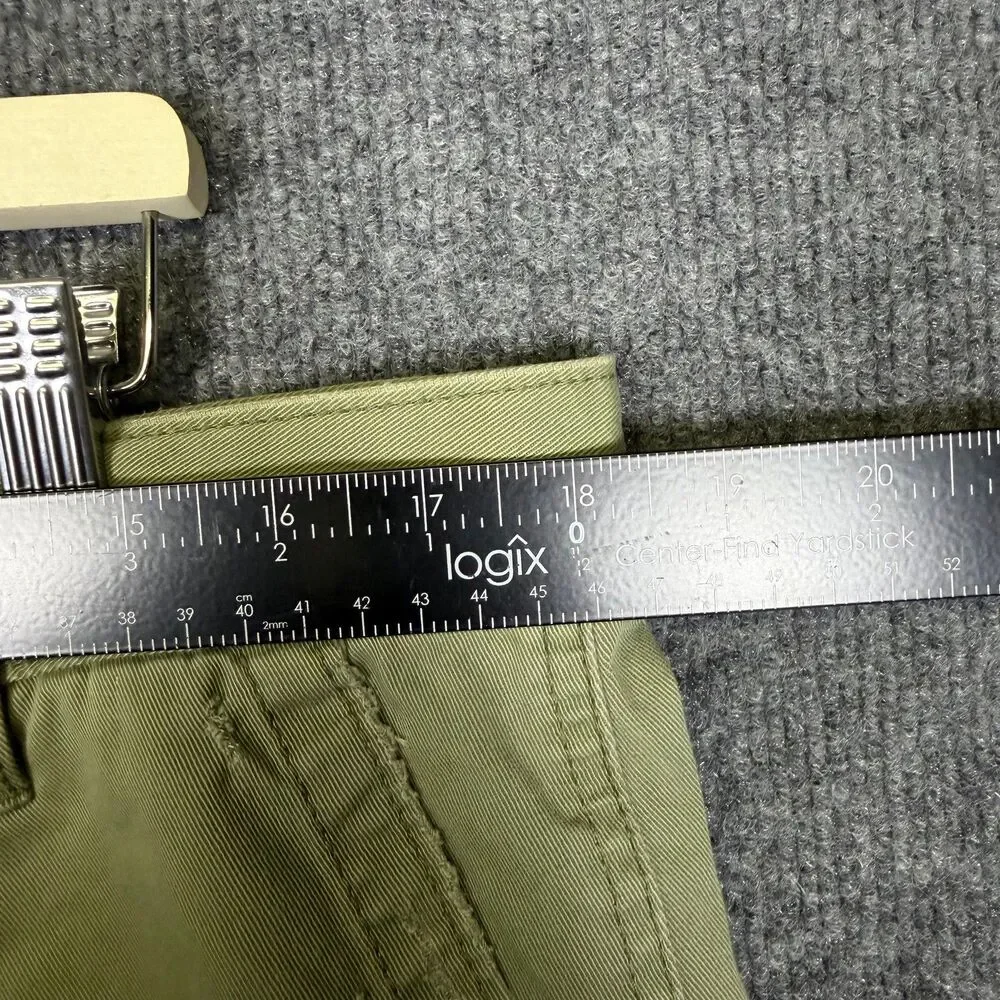 Old Navy Men's Cargo Shorts Size 36 Olive Green Flat Front Cotton Vintage Y2K